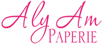 Aly Am Paperie Invitations and Gifts logo
